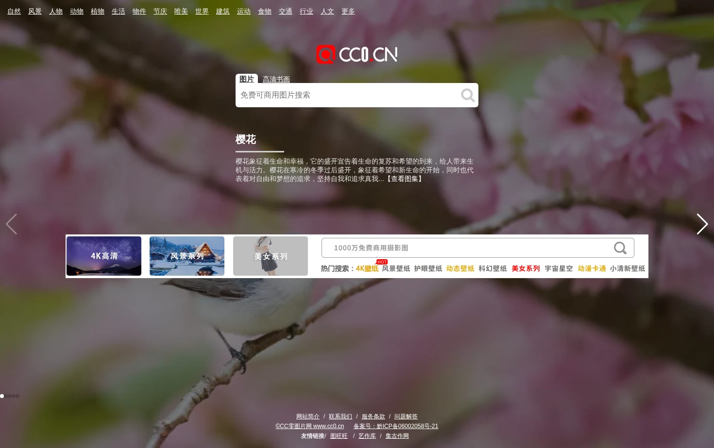 cc0图片网 页面快照